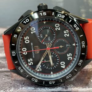 Tag Heuer Porsche Preto/Vermelho