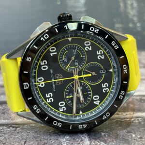 Tag Heuer Porsche Preto/Amarelo