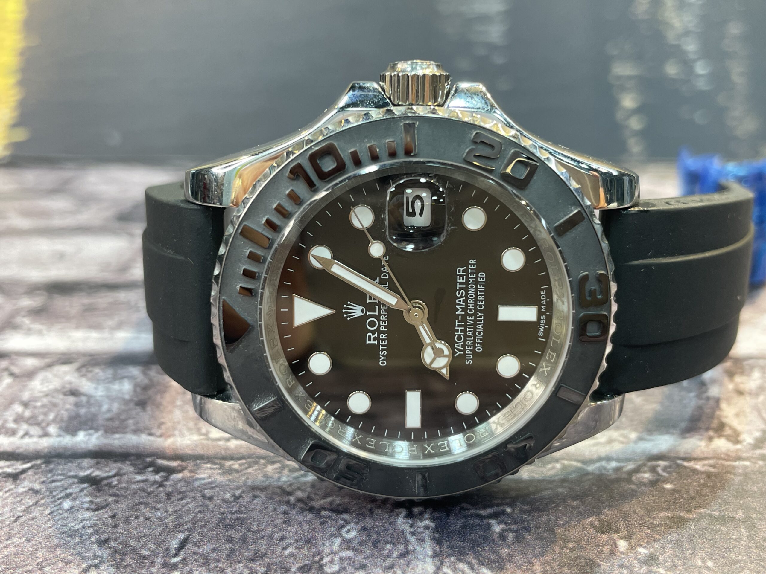 Rolex Yacht-Master Prata/Preto