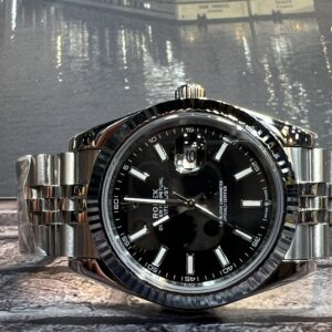 Rolex Datejust Prata/Preto