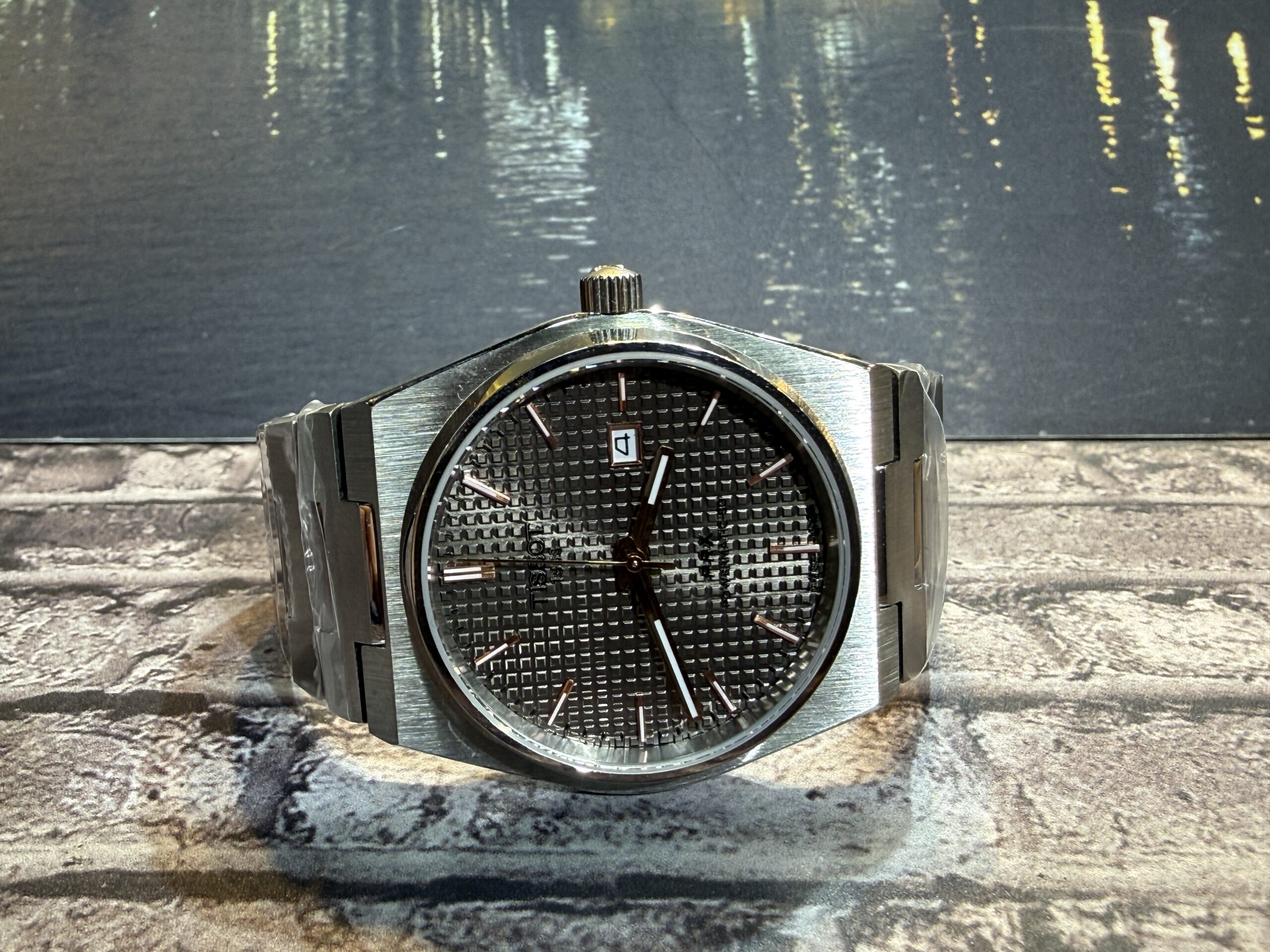Tissot Prx automático/Cinza